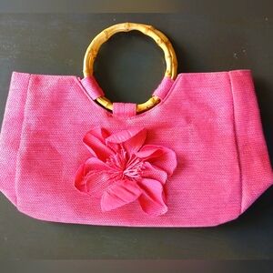 Pink Canvas Neiman Marcus Bag